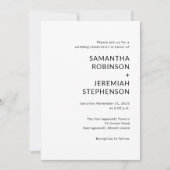 Invitation Mariage moderne (Devant)