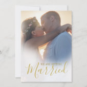 Invitation Mariage Moderne 2 Photo superposition Élégante Sim (Devant)