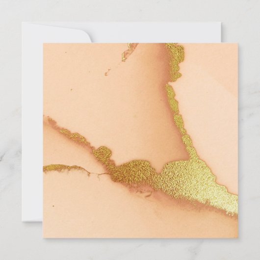 Invitation Mariage Moderne Abstrait Corail Brunch Shower (Dos)