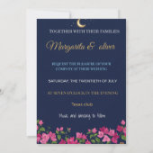 Invitation Mariage Moderne Abstrait ENSEMBLE Marge (Dos)
