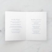 Invitation Mariage Moderne au Bleu Poussiéreux Élégant (Intérieur)
