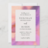 Invitation Mariage Moderne Audacieux Vibrant (Devant)