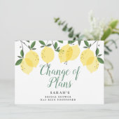 Invitation Mariage Moderne aux Citrons : Changement de Plans (Debout devant)