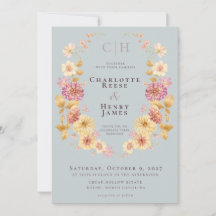 Mariage Moderne aux Hydrangeas Bleus Poussiéreux &