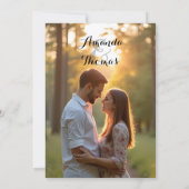 Invitation Mariage Moderne avec des Photos Simples (Dos)