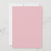 Invitation Mariage moderne Bailee Pink (Dos)