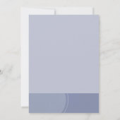 Invitation Mariage Moderne Bleu Clair (Dos)