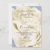 Invitation Mariage moderne Boho Dusty Blue (Devant)