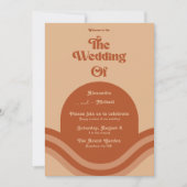 Invitation Mariage moderne Boho Terracotta Arch (Devant)