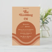 Invitation Mariage moderne Boho Terracotta Arch (Debout devant)