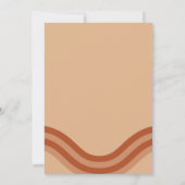 Invitation Mariage moderne Boho Terracotta Arch (Dos)