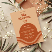 Invitation Mariage moderne Boho Terracotta Arch