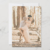 Invitation Mariage Moderne Botanique & Photo (Dos)