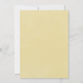 Invitation Mariage Moderne Brunch de Tulipe Jaune Solo (Dos)