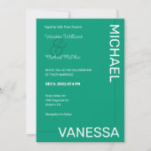 Invitation Mariage moderne chic (Devant)