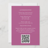 Invitation Mariage moderne chic Boho Fleurs sauvages (Dos)