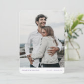 Invitation Mariage moderne chic Enregistrer la date Invitatio (Debout devant)