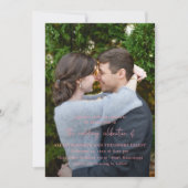Invitation Mariage moderne Chic Pink (Devant)