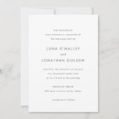 Invitation Mariage Moderne Classique (Devant)