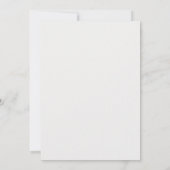 Invitation Mariage Moderne Classique Flocon de Neige Hiver Ty (Dos)