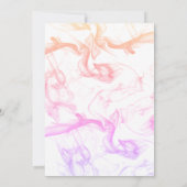 Invitation Mariage moderne coloré Rainbow Mist Modèle (Dos)