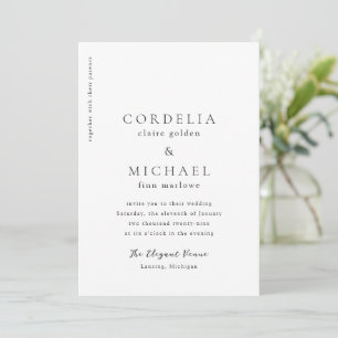 Invitation Mariage moderne Cordelia