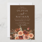 Invitation Mariage moderne de Bohême (Devant)