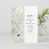 Invitation Mariage moderne de grue japonaise (Debout devant)