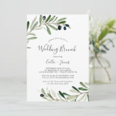 Invitation Mariage moderne de la Branche d'Olivier Brunch (Debout devant)