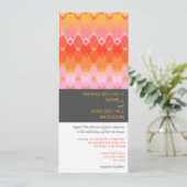 Invitation Mariage moderne de motif géométrique de mod de (Debout devant)