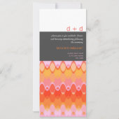 Invitation Mariage moderne de motif géométrique de mod de (Dos)