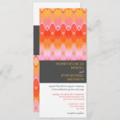 Invitation Mariage moderne de motif géométrique de mod de (Devant / Derrière)