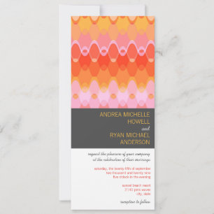 Invitation Mariage moderne de motif géométrique de mod de