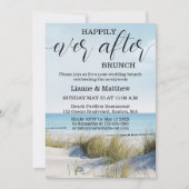 Invitation Mariage moderne de plage et de dunes au brunch (Devant)