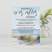 Invitation Mariage moderne de plage et de dunes au brunch (Debout devant)