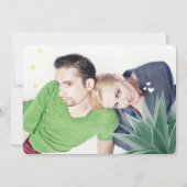 Invitation Mariage Moderne de Typographie de Succulente de Me (Dos)