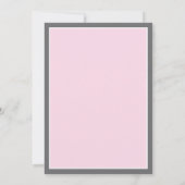 Invitation Mariage moderne décoratif (Dos)