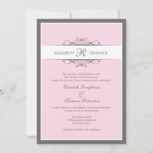 Invitation Mariage moderne décoratif