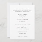 Invitation Mariage Moderne Élégant (Devant)