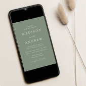 Invitation Mariage moderne élégant