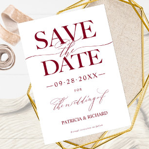 Invitation Mariage Moderne Élégant Enregistrer La Date Non Ph