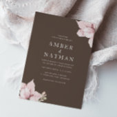 Invitation Mariage moderne élégant rose pâle