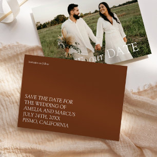 Invitation Mariage Moderne & Élégant Typographie Sauvegarder