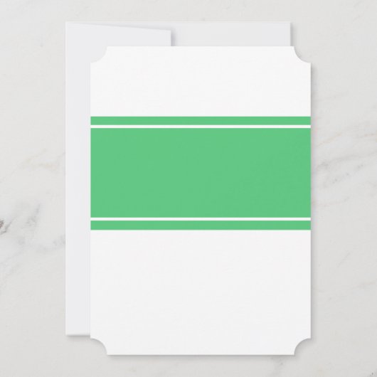 Invitation Mariage moderne Emerald Green (Dos)