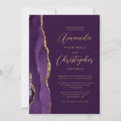 Invitation Mariage Moderne en Écriture Manuscrite avec Agate (Devant)