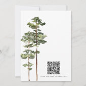 Invitation Mariage Moderne en Forêt (Dos)
