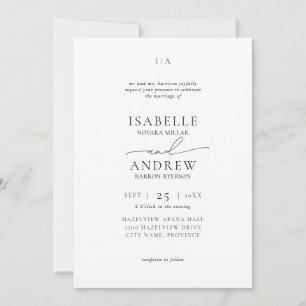 Invitation Mariage Moderne et Élégant