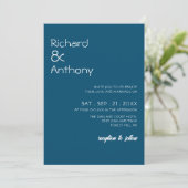 Invitation Mariage moderne et tendance (Debout devant)