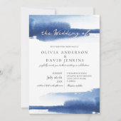 Invitation Mariage moderne été Blue Ocean Beach Mariage (Devant)