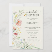 Invitation Mariage moderne Fleur sauvage minimal élégant (Devant)